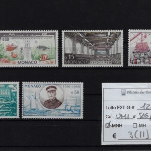 1960 Museo oceanografico Unif 526/531