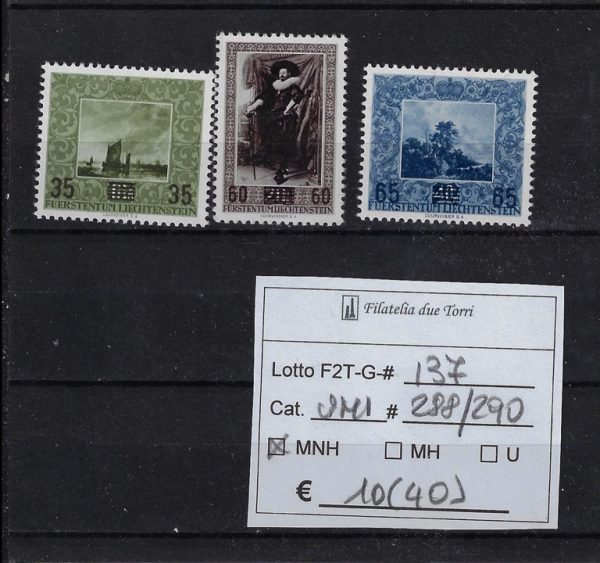 1954 Opere beneficenza sovrastampati Unif 288/290