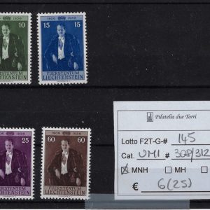 1956 Principe Francesco Giuseppe II Unif 309/312