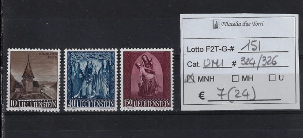 1957 Natale Unif 324/326