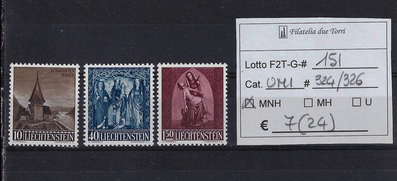1957 Natale Unif 324/326