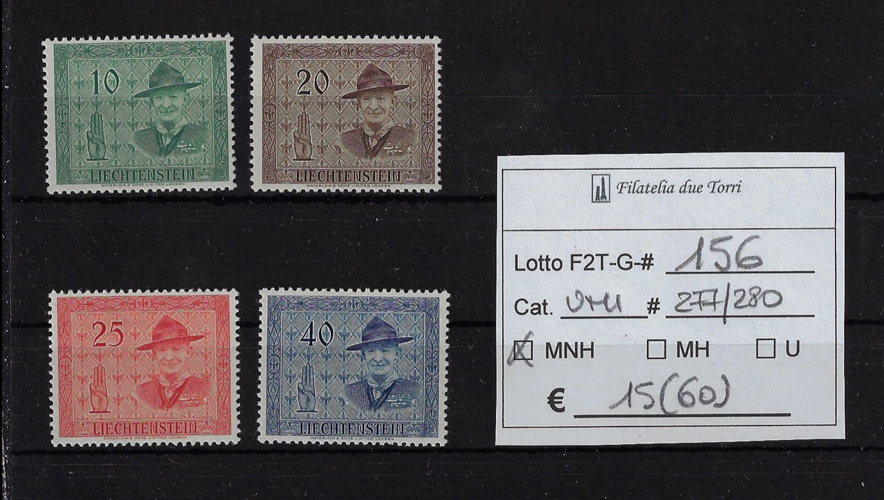 1953 Scoutismo Unif 277/280