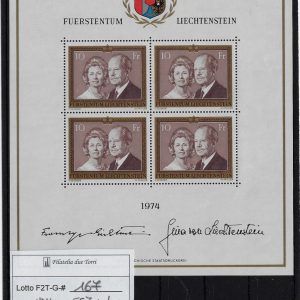 1974 Effigi Regnanti minifoglio Unif 557