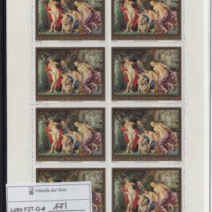 1976 Rubens minifoglio Unif 596/598