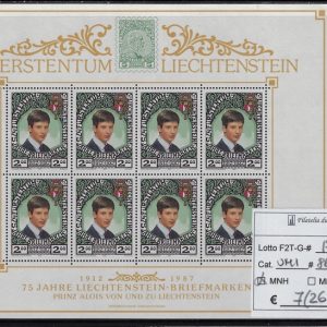 1987 Principe Alois minifoglio Unif 862