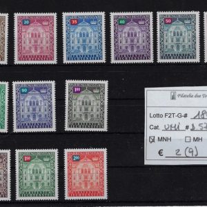 1976 Francobolli di servizio Unif 57/68