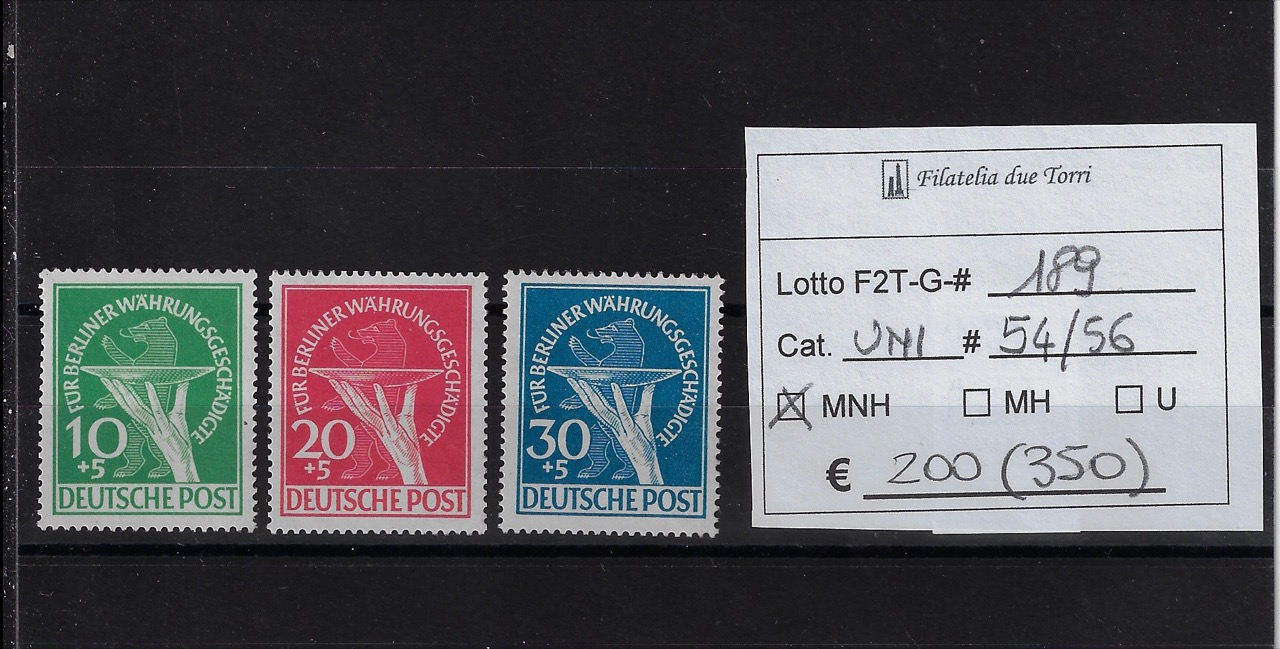 1949 Vittime riforma monetaria Unif 54/56