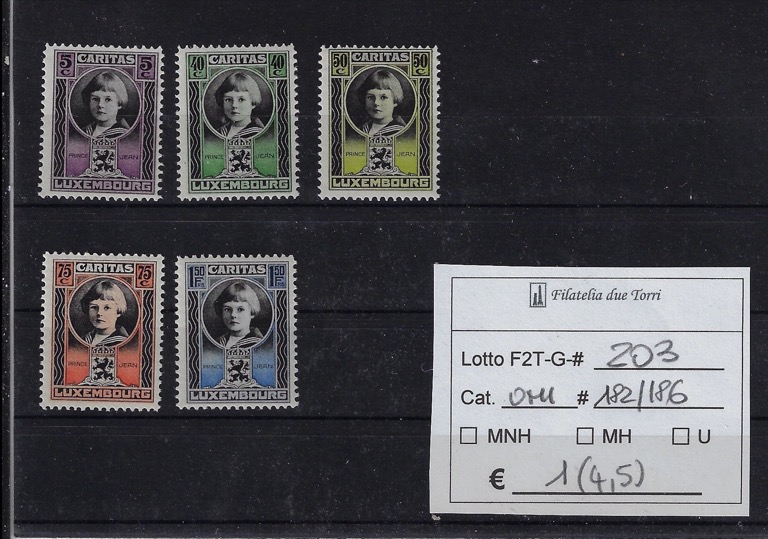 1926 Caritas Unif 182/186