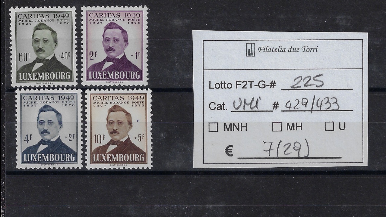 1949 Caritas Unif 429/432