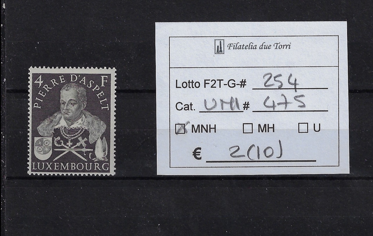 1953 Pietro d'Aspelt Unif 475
