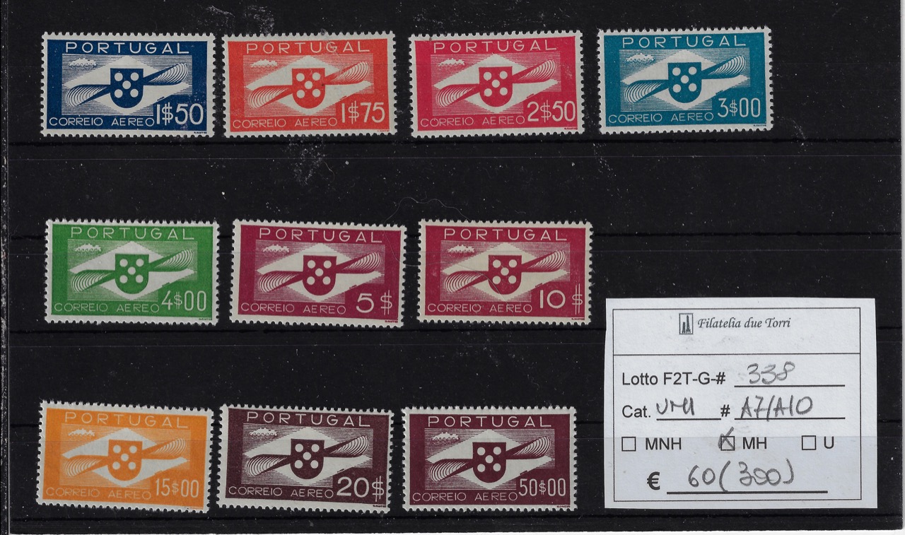 1936 Posta Aerea unif A7/A10