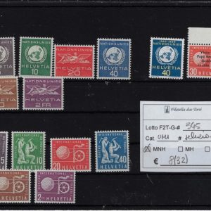 1955 - 1960 Agenzie UN selezione Unif 363-380