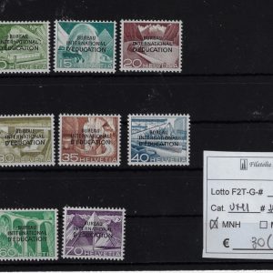 1950 - 1952 Agenzie UN selezione Unif 327-347