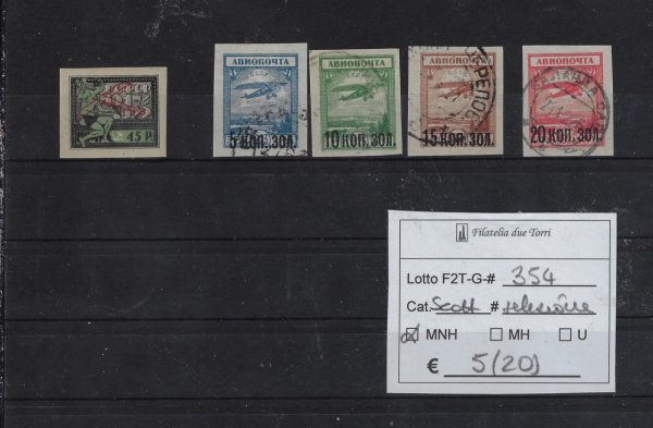 1922 - 1930 Posta aerea selezione