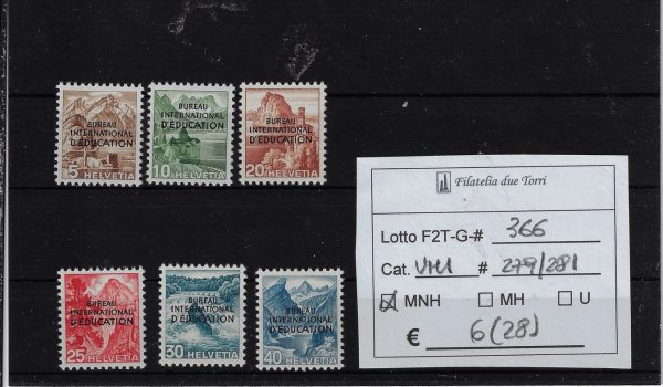 1948 Agenzie UN selezione Unif 279/281
