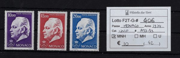 1974 Effigie Principe Ranieri III Unif A97/A99