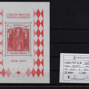 1973 Croce Rossa foglietto Unif BF5