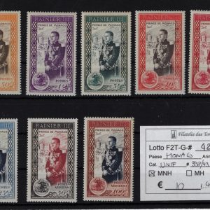 1950 Effigie Ranieri III Unif 338/343 + A49/A50