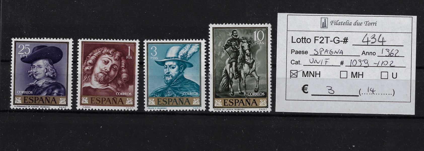 1962 Dipinti unif 1099/1102