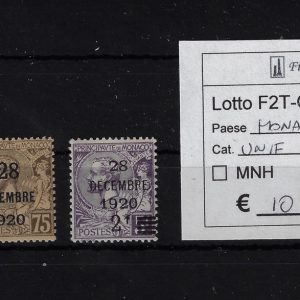1921 Effigie Principe Alberto I Unif 48/50