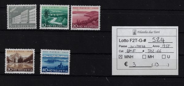 1955 Vedute Unif 562/566