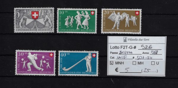 1957 Pro opere sociali Unif 507/511