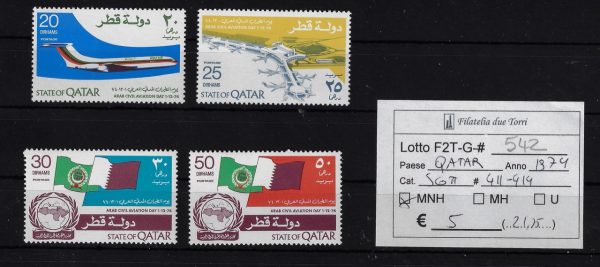 1974 Aviazione Yvert & Tellier 411/414