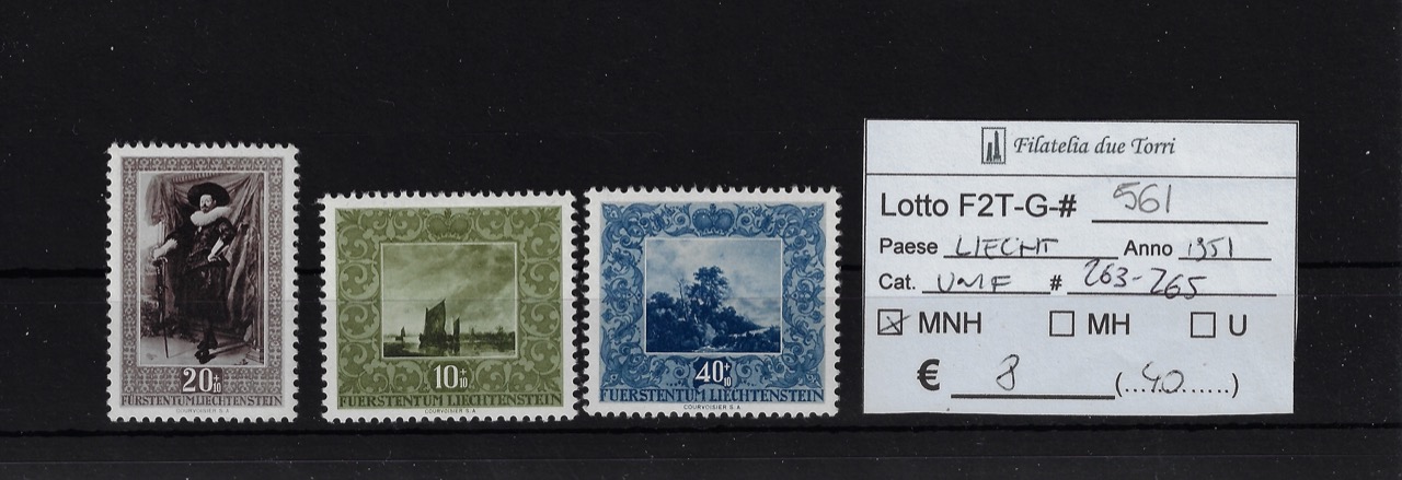 1951 Dipinti Unif 263/265