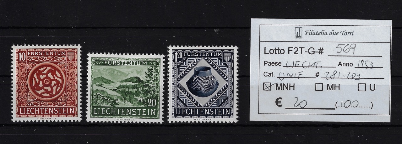 1953 Soggetti diversi Unif 281/283