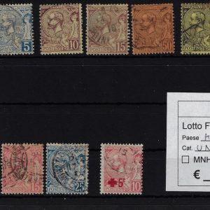 1891 - 1914 Effigie Principe Alberto I selezione Unif numeri vari