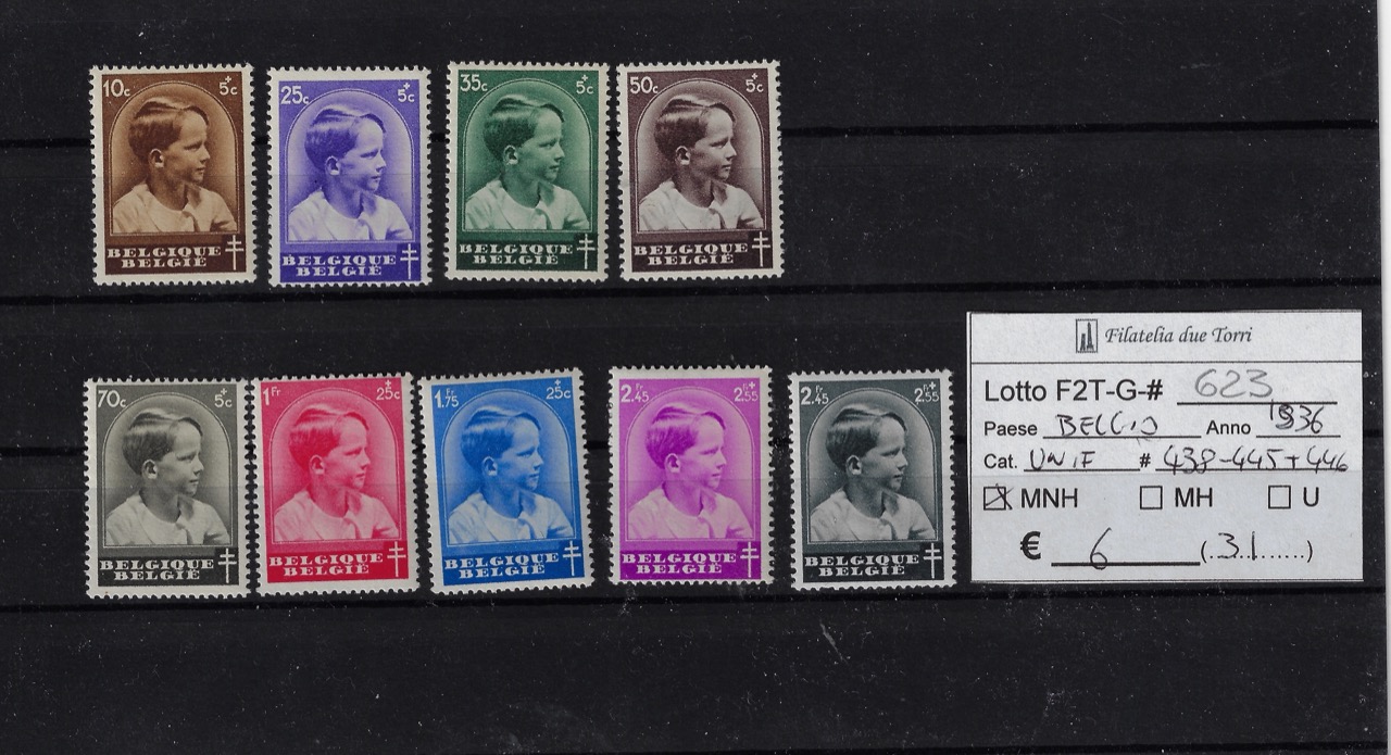1936 Principe Baldovino Unif 438/446