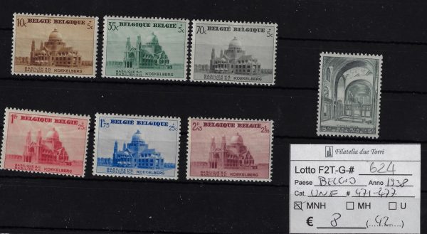1938 Basilica Koekelberg Unif 471/477