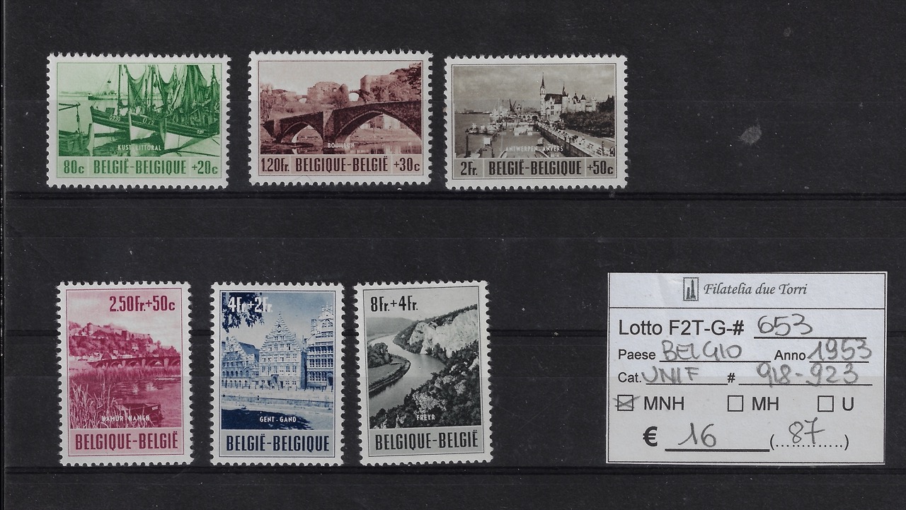 1953 Vedute Unif 918/923