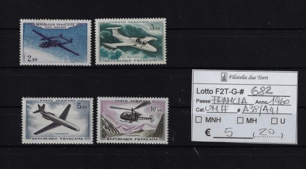 1960 Posta aerea Unif A38/A41