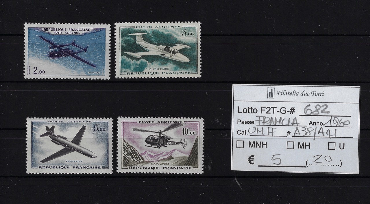 1960 Posta aerea Unif A38/A41