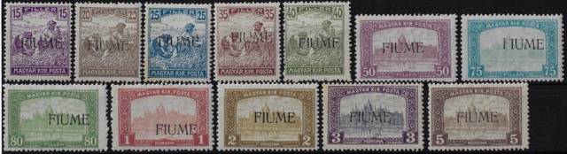 1918 Mietitori soprastampati