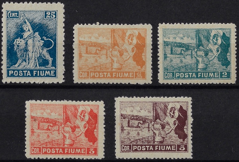 1919 POSTA FIUME D10½