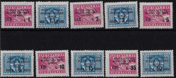 1947 Soprastampati Jugoslavia - immagine 2