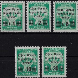 1947 Soprastampati Jugoslavia
