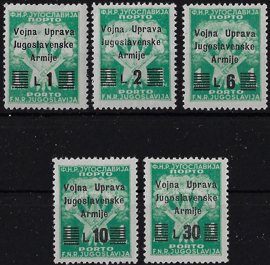 1947 Soprastampati Jugoslavia