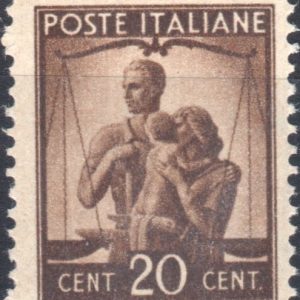 1945 20 centesimi Democratica