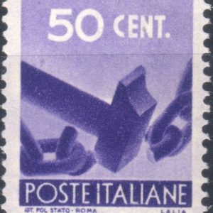 1945 50 centesimi Democratica
