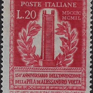 1949 £ 20 150° Anniversario della Pila di A. Volta