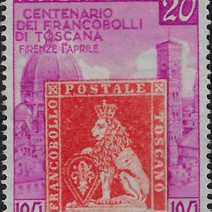 1951 £ 20 Francobolli di Toscana