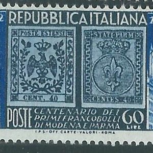 1952 60 £ Francobolli Modena e Parma