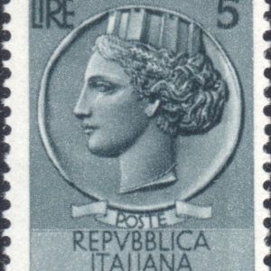 1953 5 £ Siracusana Ruota