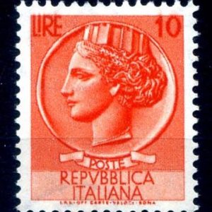 1953 10 £ Siracusana Ruota
