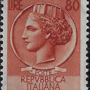 1953 80 £ Siracusana Ruota