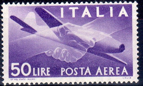 1947 Posta Aerea Dem. Col. camb. £ 50
