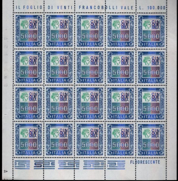 1978 Minifogli Alti Valori 5.000 £ - immagine 2